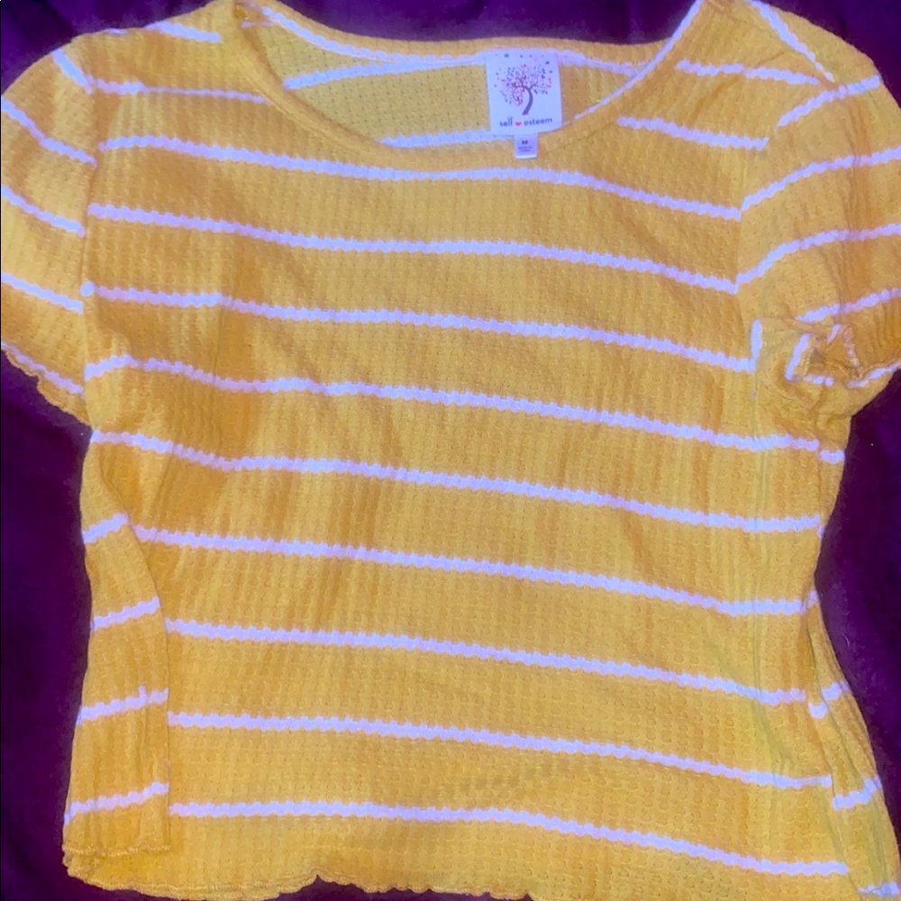 size medium cropped tshirt